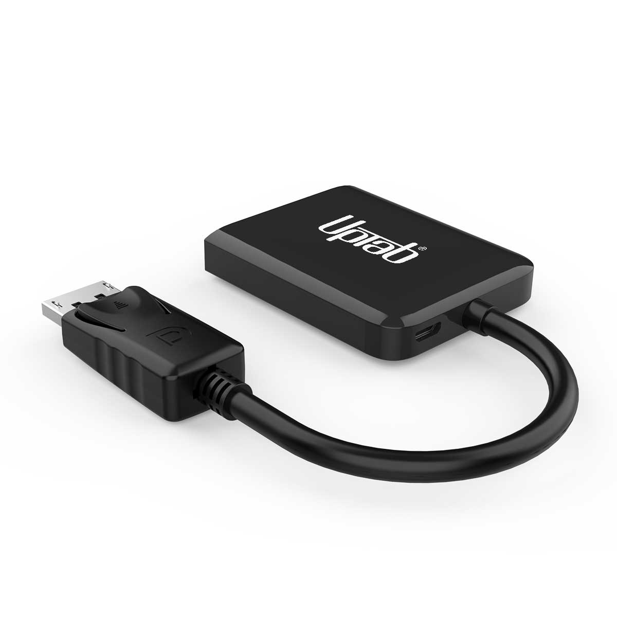 UPTab DisplayPort to Dual HDMI Adapter – Supports 4K resolution, extended mode, mirrored mode, and MST technology for enhanced productivity.