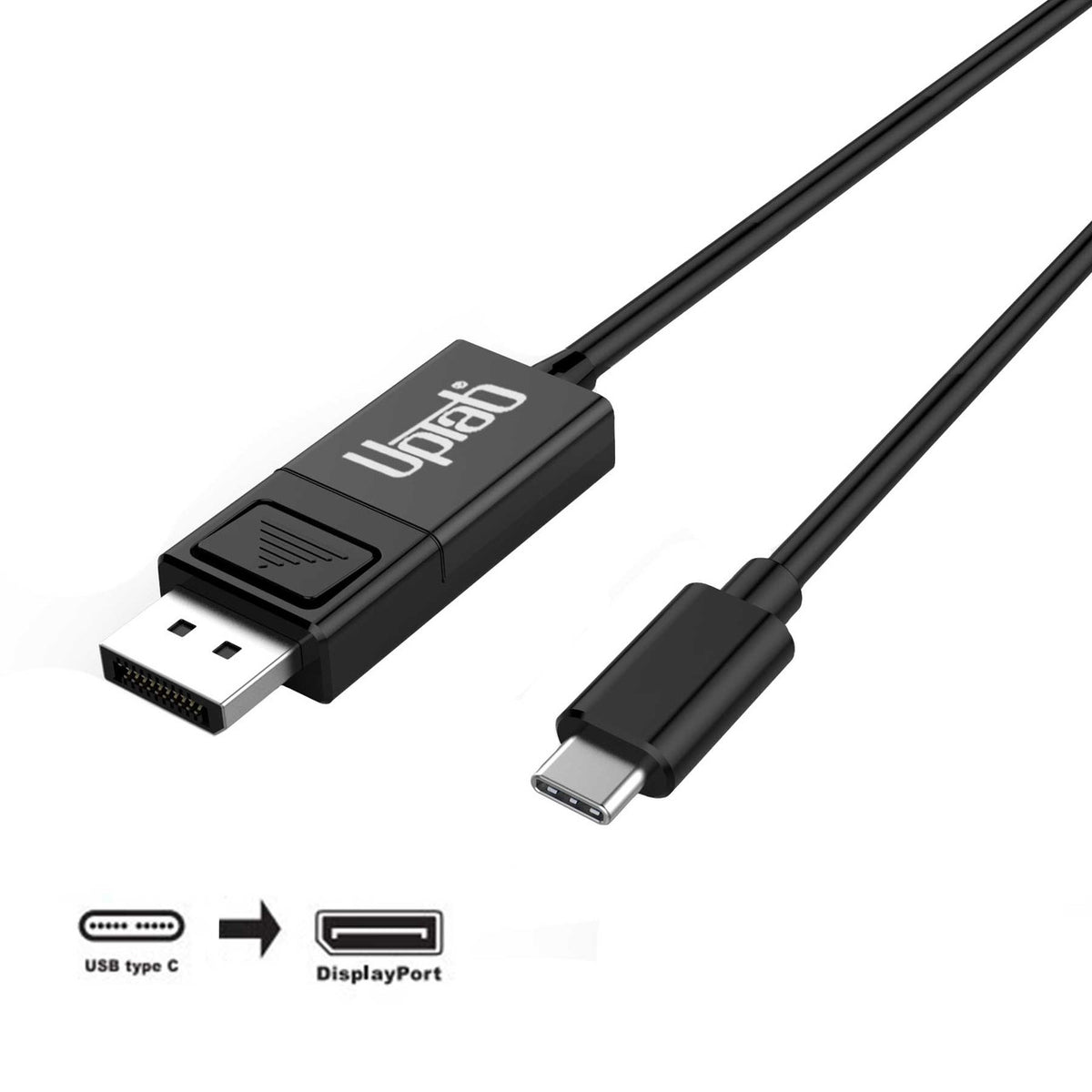USB-C to DisplayPort 8K Cable with graphic