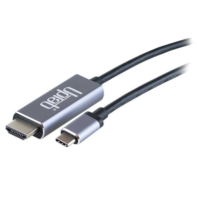HDMI to USB-C adapter cable with UPTab branding on a white background