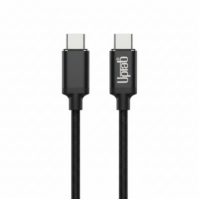 Black USB-C cable with 'Uplab' branding on a white background